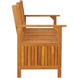 vidaXL Klupa za pohranu 148 cm od masivnog bagremovog drva | shoptok.hr