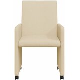  Blagovačke stolice s kotačima 2 pcs Krema 57 x 66 x 94 cm | Eponuda.ba