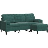 Maison Chic kavč - Sofa - Kanape s stolčkom za noge temno zelen 180 cm žamet, (21727668) Cene