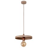  Duolla - Visilica na sajli IRONLINE 1xE27/15W/230V, prečnik 30 cm, bež/bakarna | Eponuda.com