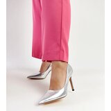 Gemre Silver lacquered stilettos Wines | Shoptok.si