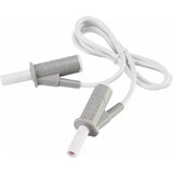 Voltcraft MSB-501 varnostni merilni kabel lamelni vtič 4 mm lamelni vtič 4 mm 0.75 m bela 1 kos, (20422667) Cene