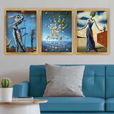 Wallity Set uramljenih slika 3AC_UN24751, 3 Dela | ePonuda.com