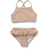 Liewood otroške bikini kopalke norma stripe tuscany rose/sandy Cene