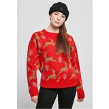UC Ladies Women's Oversized Christmas Sweater Red/Gold | shoptok.hr