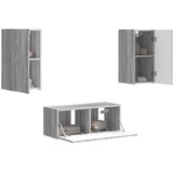  Set TV komoda Zidne 6 pcs Siva Sonoma Konstruirano drvo | shoptok.hr