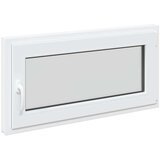  Prozor za podrum RISOR Bijeli 100 x 50 cm PVC i staklo - Bijeli 100 x 50 cm (dvostruki sloj) Naginjanje i okretanje desno | shoptok.hr