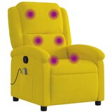Maison Chic masažni naslanjač - Relax naslanjač rumen žamet, (22134970) | Shoptok.si