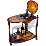 vidaXL Stalak za vino u obliku globusa od drva eukaliptusa samostojeći | shoptok.hr