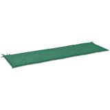  Jastuk za vrtnu klupu zeleni 180 x 50 x 3 cm od tkanine Oxford | shoptok.hr