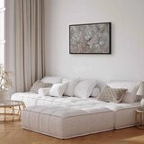  Slika - Marble flowers – natural stone structure in pastel colours 90x60 U crnom drvenom okviru | shoptok.hr