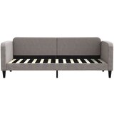  Dnevni krevet na razvlačenje smeđesivi 80 x 200 cm od tkanine | shoptok.hr