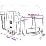 Krovni pokrivač karavana sivi 500x300 cm netkana tkanina | shoptok.hr