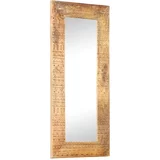 vidaXL Ručno izrezbareno ogledalo 110 x 50 x 11 cm masivno drvo manga