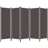 vidaXL Sobna pregrada s 5 panela antracit 250 x 180 cm | shoptok.hr