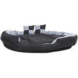  Dvostrani perivi jastuk za pse sivo-crni 150 x 120 x 25 cm | Eponuda.ba