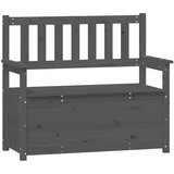  Klupa siva 112,5 x 51,5 x 96,5 cm od masivne borovine | Eponuda.com