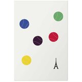  Plakat - Eiffel Tower and Colorful Tennis Balls 60x90 Bez okvira | shoptok.hr