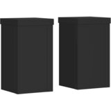  Stalci za biljke 2 kom crni 10x10x18 cm konstruirano drvo | Eponuda.ba