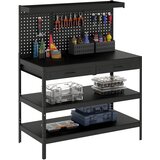 HOMCOM delovna miza jeklo, MDF 122D x 61Š x 156V cm črno, (5000242166) | Shoptok.si