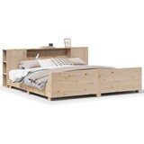 vidaXL Posteljni okvir brez vzmetnice 180x200 cm trdna borovina | Shoptok.si