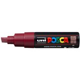 POSCA Uni flomaster; konica 8 mm prirezana; vinsko rdeč, (22005601) Cene