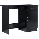  Radni stol visoki sjaj crni 100 x 50 x 76 cm od iverice | Eponuda.com