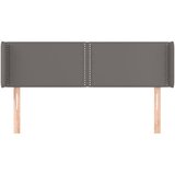  Uzglavlje s ušima sivo 147x16x78/88 cm od umjetne kože | Eponuda.ba