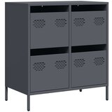 vidaXL Komoda antracit 68x39x73,5 cm od hladno valjanog čelika | shoptok.hr