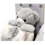 Bbo set plišana igračka + ćebence Bear Grey | ePonuda.com