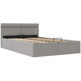  Hidraulični okvir za krevet LED svjetlosivi tkanina 140x200 cm | Eponuda.com