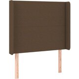  Box spring postelja z vzmetnico LED temno rjava 100x200cm blago, (20894084) | Shoptok.si