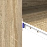 vidaXL Računalniška miza Sonomskem hrastu Inženirski les Kompaktna | Shoptok.si