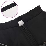 vidaXL Vodootporni reflektirajući kaput s pojasom za pse crni L48 | shoptok.hr