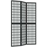  Sklopiva sobna pregrada 3 panela japanski stil 120x170 cm crna | shoptok.hr