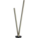 CINQUE Črna LED stoječa svetilka z glasovnim upravljanjem s pomočjo mobilne aplikacije s kovinskim senčilom (višina 172,5 cm) Cicanto – | Shoptok.si