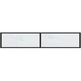  Konzolni stol boja bijeli mramor 180x35x75,5 cm kaljeno staklo | Eponuda.ba