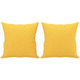  The Living Store Okrasna blazina 2 kosa svetlo rumena 40x40 cm blago - Okrasna Blazina, (21487321) | Shoptok.si