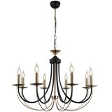 Opviq Luster Ferra-52-08, 10x10x5cm, 80-132cm, IP20 zlatno-crne boje | Eponuda.ba