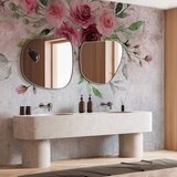  Foto tapeta - Summer bloom - plant motif with flowers and leaves in pink tones 200x140 | shoptok.hr