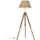  Podna svjetiljka s tronošcem medeno-siva od tikovine 141 cm | shoptok.hr