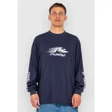 Function Majica z dolgimi rokavi navy blue