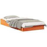 vidaXL Konstrukcija postelje Voskast rjav 100 x 200 cm, (5000123632) | Shoptok.si