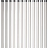 vidaXL Ograjni stebri 12 pcs srebrna 50 cm Cinkano jeklo | Shoptok.si