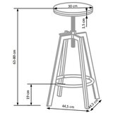 Halmar Barska stolica 80x30 cm crna | Eponuda.com