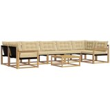  Set vanjskih sofa 8 pcs Bijela i bež 79 x 79 x 37 cm | Eponuda.com