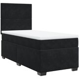 Maison Chic Box spring postelja - Vzmetna postelja z vzmetnico črna 80x200 cm žamet SL16907, (21884734) | Shoptok.si