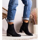 Gemre Black block-heeled ankle boots Sabriya | ePonuda.com