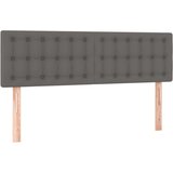  Uzglavlje sivo 144 x 5 x 78/88 cm od umjetne kože | shoptok.hr
