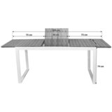 Gardenson Vrtna Miza Naxos, 150-200x90, Masivno | Shoptok.si